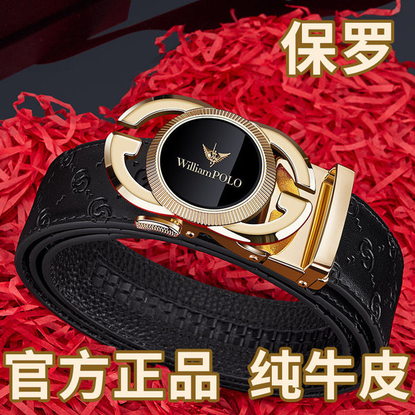 Emperor Paul Belt Men's Genuine Leather Belt Men's New Pure Cowhide Business Casual Belt Men's Genuine Wholesale