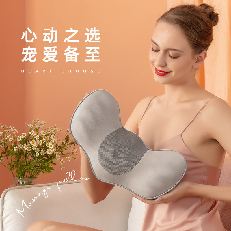 Cervical spine massager neck back lumbar massage cushion kneading electric massage pillow for home massage pillow