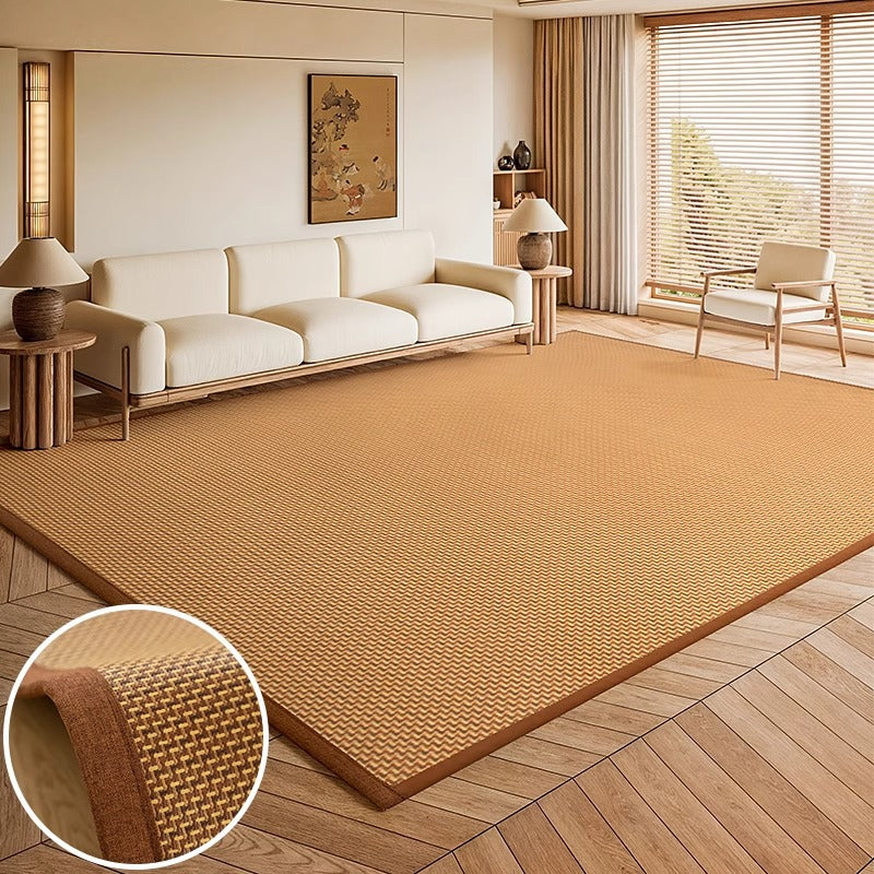 Thickened rattan mat, living room carpet, bamboo woven japanese style tatami mat, summer mat floor mat