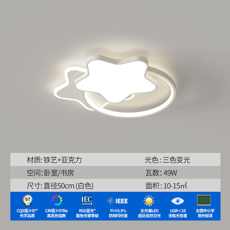 Zhongshan Lighting Living Room Ceiling Light Advanced Home Bedroom Modern Simple Highlighting Three Rooms and Two Living Rooms Intelligent Voice