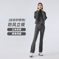 Half-zip high stand collar pullovertops women's fall and winternew arrivaloutwearheattech fleece thickened sports sweatshirtdaw150