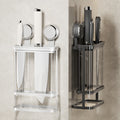 Kitchen suction cup knife holder rack 2025 new household wall-mounted integrated knife organizer with drainage knife stand and kitchen knife rack