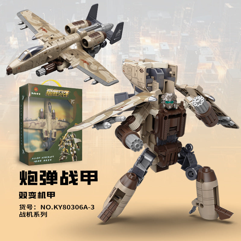 domestic sales alloy deformation mecha can be combined into five-in-one robot toys for boys to assemble and exercise