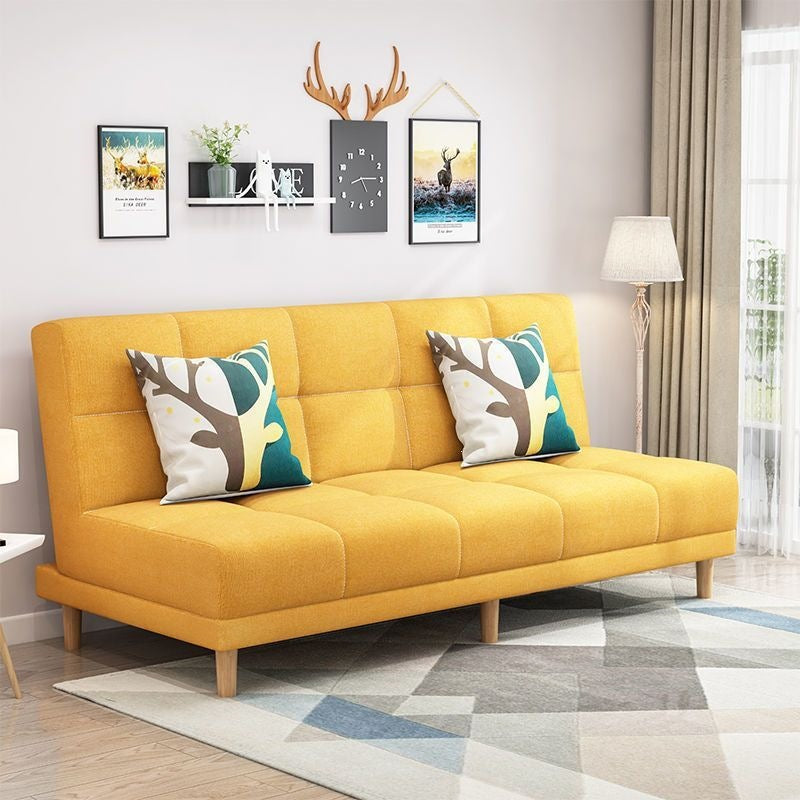 Modern chaise l-shaped sofa bed for small apartments - ready to ship, convertible two-in-one, double folding bed
