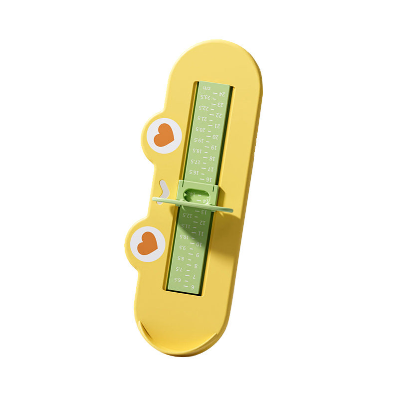 Infant and toddler foot measuring device - standard measuring ruler for shoe sizes - family use, baby & kids