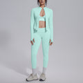 Seamless cross-border yoga set: tummy control, slimming, quick-dry activewear for fitness, outdoor leisure, running, and sports - multi-piece set