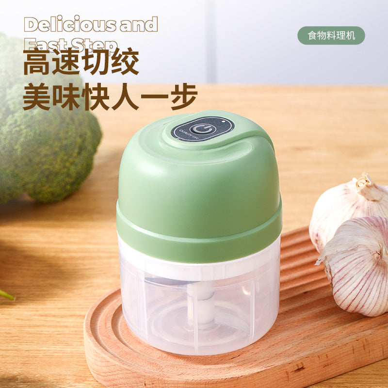 Garlic masher for homesmall electric garlic masher kitchen wireless meat grinder infant portable food supplement food processor