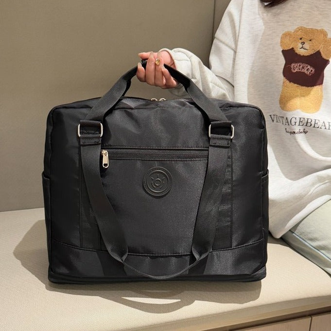 New expandable fitness bag, light luggage storage bag for short trips, large capacity cover, tie rod fashion travel bag.