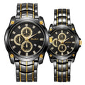 Black and gold couple with black faces