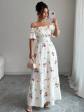 slimming square neck dress - elegant and flattering for curvy figures - new spring/summer/autumn french style