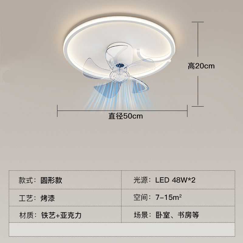 2025 new simple atmosphere living room light personalized design cloud fan ceiling light whole house combination lighting package