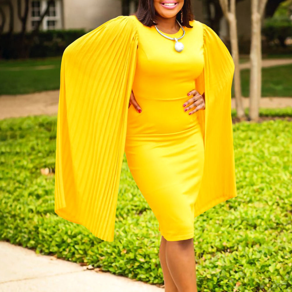 Fashion  summer new arrivalfashionelegantelegancepure color hip-covering ol through-leader bucket basin export african dress