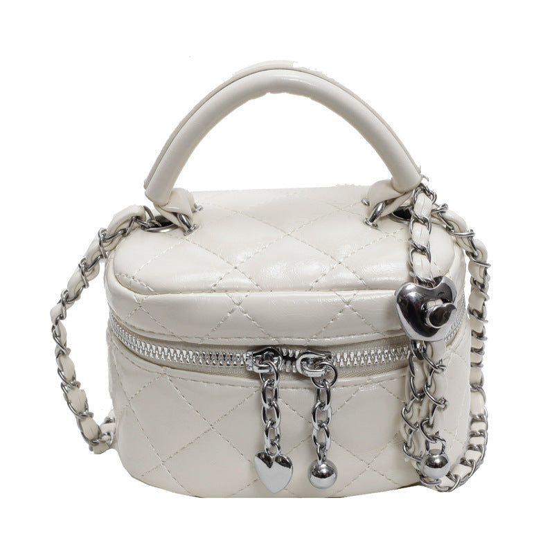 High-end niche style mini bag for women 2025new arrivalfashion quilted chain crossbody bag women's satchel bucket bag