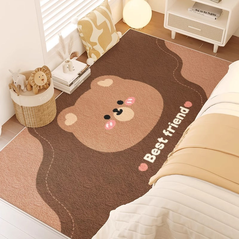 Carpet bedroom bedside blanket kids room cartoon new arrival room bedside cute thickened bed floor mat