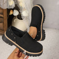 spring/autumn new arrival: thick-soled loafers for cross-border e-commerce. plus sizes available. price difference: $0.67. wholesale options available. dropshipping to  and
