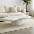 Microcement tea table mdf living room coffee table wabi-sabi style export creamy minimalist creative small apartment coffee table
