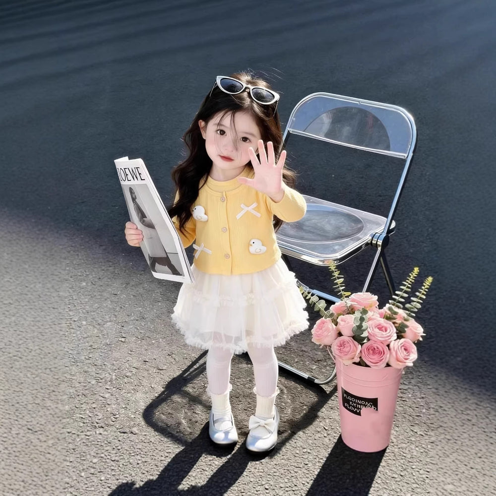 [on behalf of delivery] girls' tweed style dress spring & fall suit skirt  new style cute princess skirt for girls