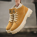 Men's 2025 spring collection: british style high-top outdoor vintage work boots, casual versatile martin boots, trendy footwear