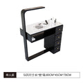 80cm multifunctional single table (black) + porcelain surface