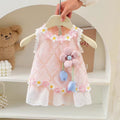 Summer princess romper dress - sleeveless bodysuit dress for baby girls - lightweight, perfect for newborn photoshoots, 100-day celebrations, and everyday wear
