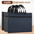 Oukeqi large capacity waterproof satchel document bag zipper conference bag double layer document bag storage bag document bag