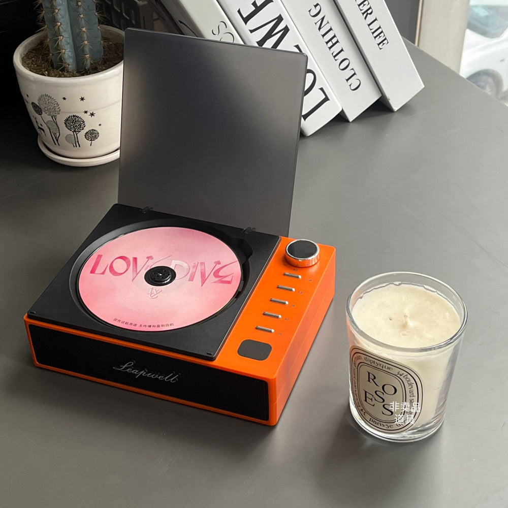Portable cd player multifunctional all-in-one bluetooth speaker cd album gift player high-fidelity sound stylish goodies