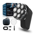 exclusive shaving head handy gadget men's variable speed electric shaver magnetic suction 7 blade shaving razor washable dual-use