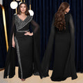 C7393 cross-border   fashion women's elegant v-neck rhinestone long-sleeve dress