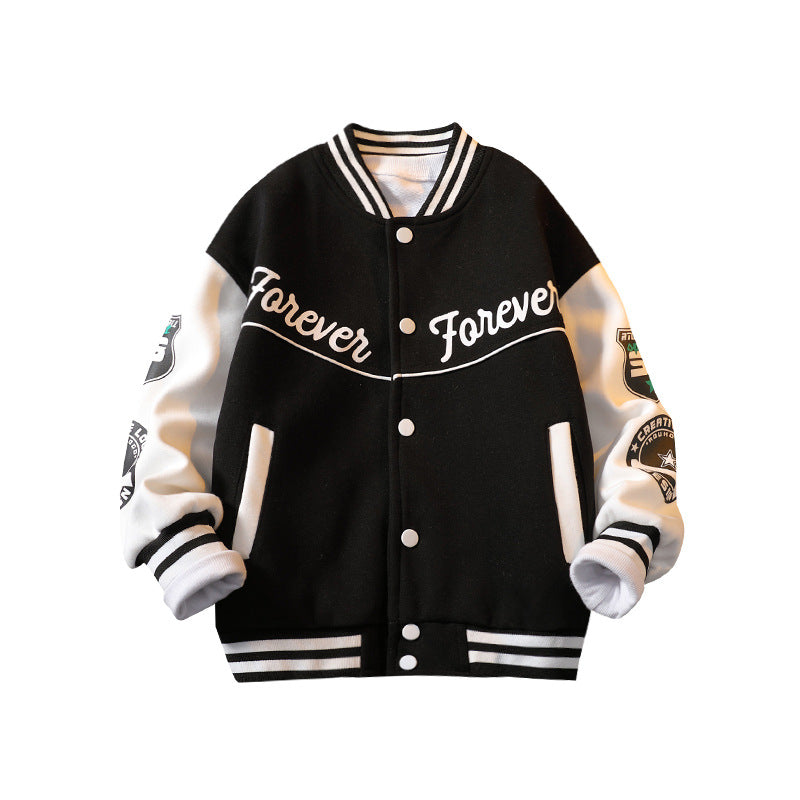 Boys' outerwear: new  collection - kids' baseball jacket, autumn apparel, trendy brand jacket for boys, perfect for spring and autumn