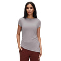 Summer crew neck activewear short sleeve women's ruched waist slimming yoga top running fitness t-shirt d26071