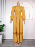 African plus size women's clothing   foreign trade cross-border maxi dress european and american elegant long dress skirt