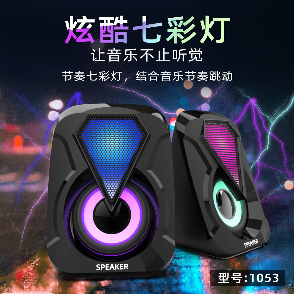 rgb desktop laptop mobile phone usb audio mini desktop home office subwoofer speaker