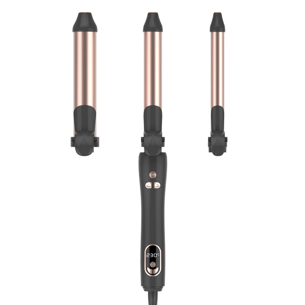 Cross-border multi-function curling iron, automatic curling hair, large wave curling hairdresser, clipper, ceramic rotating electric curling iron.
