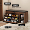 new arrival: bestselling flip-top shoe cabinet - home entryway shoe bench, shoe rack, and stool combo - all-in-one seating & space-saving storage