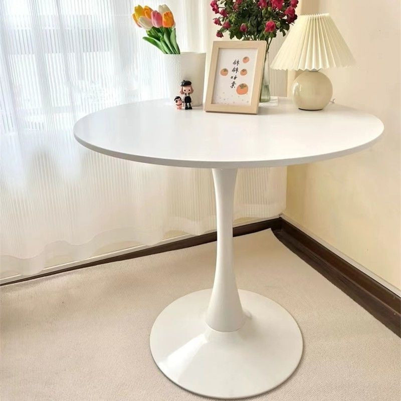 Dining table for home business reception european style simple balcony small table milk tea shop coffee shop ins home round table