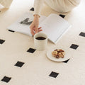 Waterproof and stain-resistant carpet for living room, diatom silk embossed, dirt-resistant, easy to clean, light luxury, high-end,  new floor mat
