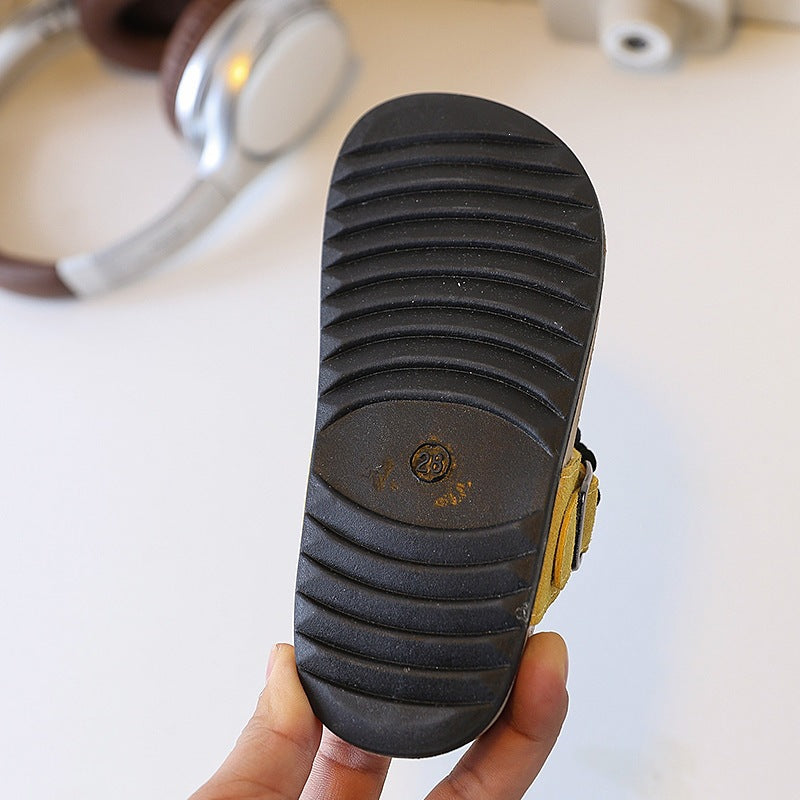 Vancahao soft bottom non-slip outwear slippers for women  summer ugly flip-flops retro birkenstock sandals