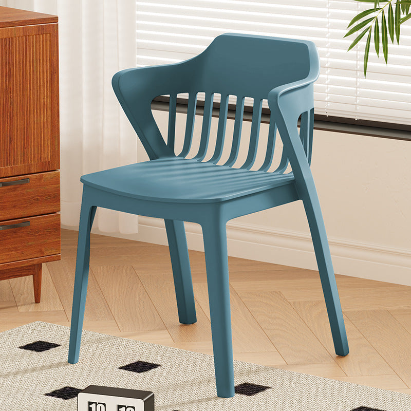 Wholesale engineering backrest stool thickenedfor home plastic chair stackable dining chair spare commercial casual armchair