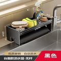 Kitchen drain rack, sink, dish soap, sponge, cloth, storage rack, drain artifact, steel wire ball, sink storage rack