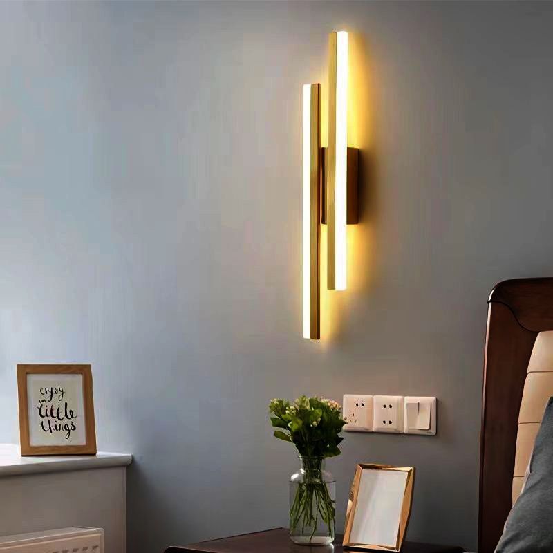 Minimalist wall lamp - nordic style living room tv background wall ambient light - creative, unique, modern bedroom study bedside wall sconce