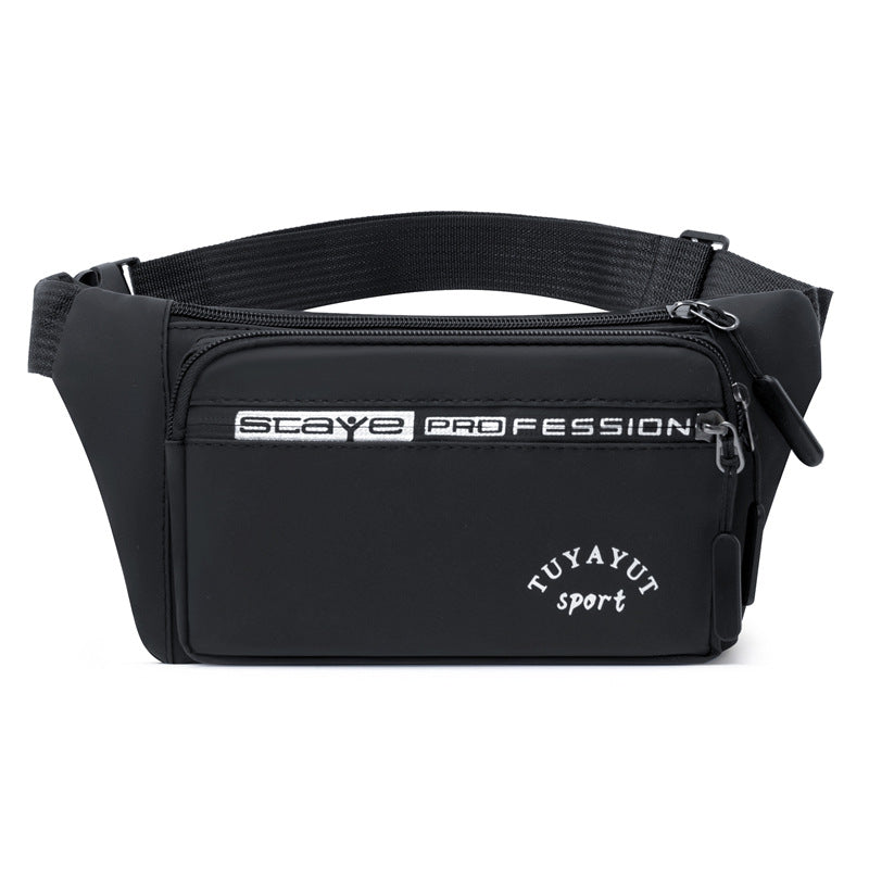 New outdoor sports breast bag multi-functional simple commuting fashion shoulder messenger bag going out portable mobile phone fanny pack