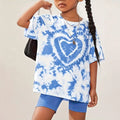 wholesale girls' short-sleeve and shorts sets, fashionable spring, summer, and autumn outfits for girls
