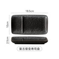 Japanese-style divided plate ceramic dinner plate for home use, single serving creative ceramic sushi plate with sauce dishes, restaurant commercial use