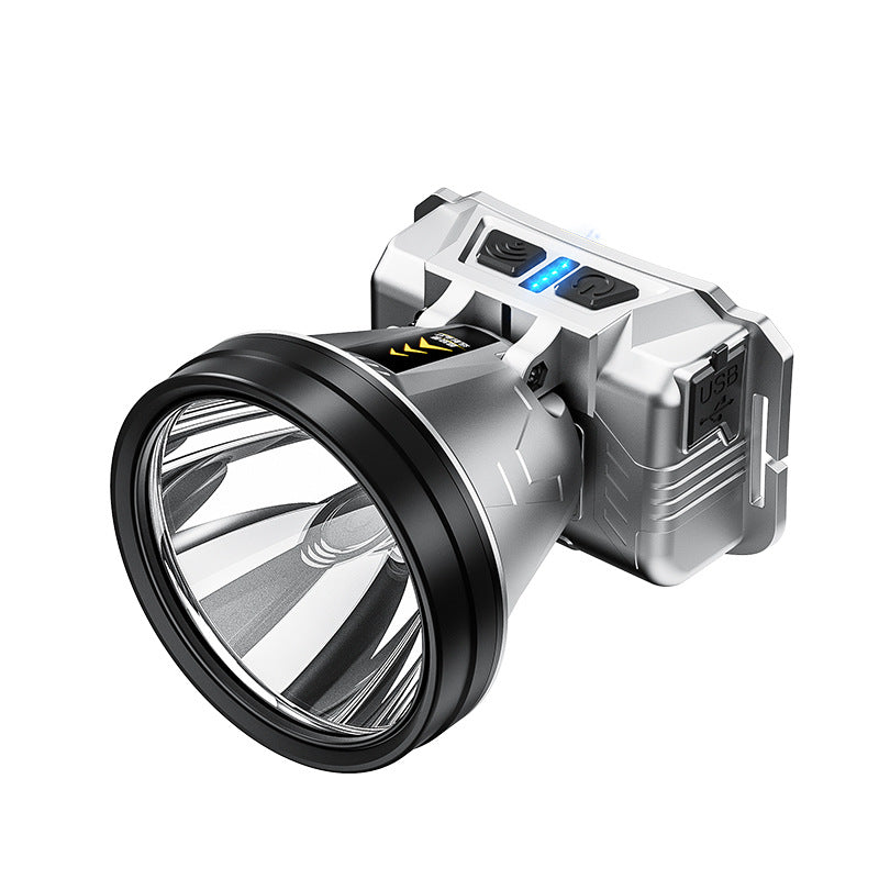 Cross-border charging lighting outdoor emergency night fishing light convenient lithium battery miner lamp wholesale induction strong light headlight