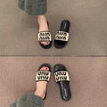 Xiaoxiangfeng flats sandals women's summer outwear 2025new arrivalfashioneasiest for match bath beach one-line shoes deodorizing filter