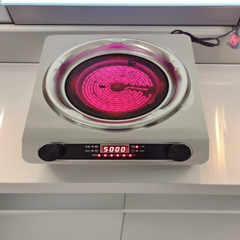 High-power concave ceramic cooktop: powerful, multi-functional hot pot, energy-efficient, works with any pot, high-heat stir-frying, bbq, cross-border e-commerce