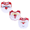 Merry christmas baby bib christmas theme saliva towel baby embroider bib anti-dirty cute