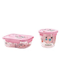 Pokémon glass lunch box - high borosilicate glass bowl - microwaveable food container - food storage container - bento box for students and office workers