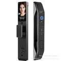 Smart lock 3d visual intercom face recognition smart door lock fingerprint lock home wooden door password lock manufacturer in stock
