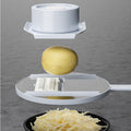 Multifunctional kitchen gadgets: potato shredder, vegetable slicer, and grater set - perfect for home use! shreds, grates, and slices carrots, cucumbers, and more